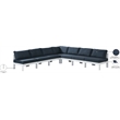 Meridian Furniture Nizuc Navy Outdoor Patio Modular Sectional