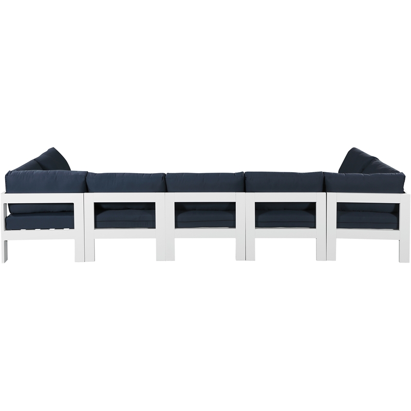 Meridian Furniture Nizuc Navy Outdoor Patio Modular Sectional