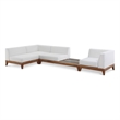 Meridian Furniture Rio Off White Water Resisting Fabric Modular Sectional
