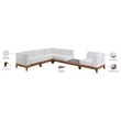 Meridian Furniture Rio Off White Water Resisting Fabric Modular Sectional