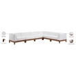 Meridian Furniture Rio Off White Water Resisting Fabric Modular Sectional