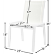 Meridian Furniture Nizuc Off White Outdoor Patio Dining Chair (Set of 2)