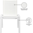 Meridian Furniture Nizuc Off White Outdoor Patio Dining Chair (Set of 2)
