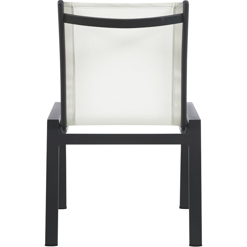 Meridian Furniture Nizuc Off White Outdoor Patio Dining Chair (Set of 2)