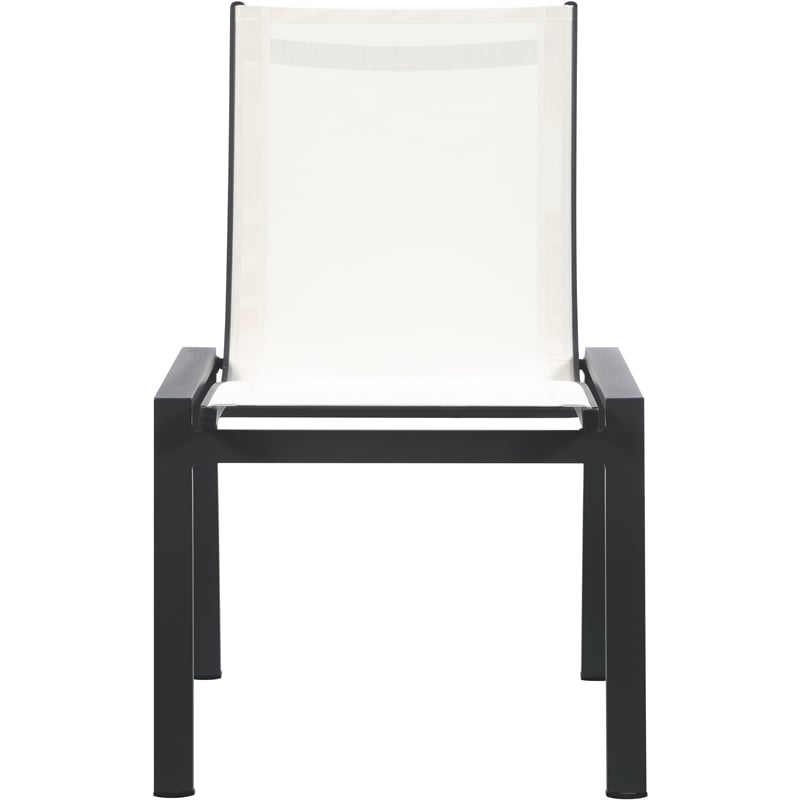 Meridian Furniture Nizuc Off White Outdoor Patio Dining Chair (Set of 2)