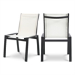 Meridian Furniture Nizuc Off White Outdoor Patio Dining Chair (Set of 2)