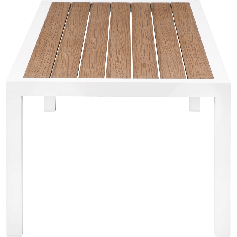 Meridian Furniture Nizuc Brown Wood Outdoor Patio Coffee Table