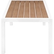 Meridian Furniture Nizuc Brown Wood Outdoor Patio Coffee Table