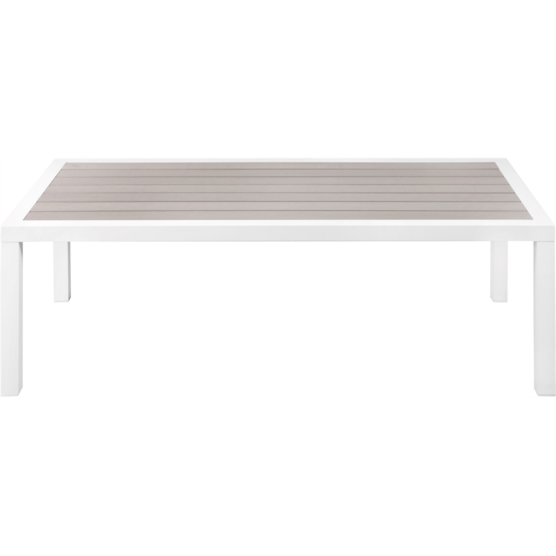 Meridian Furniture Nizuc Grey Wood Outdoor Patio Coffee Table