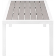 Meridian Furniture Nizuc Grey Wood Outdoor Patio Coffee Table