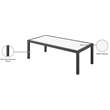 Meridian Furniture Nizuc White Wood Outdoor Patio Coffee Table