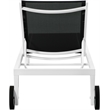 Meridian Furniture Nizuc Black Outdoor Patio Mesh Chaise Lounge Chair