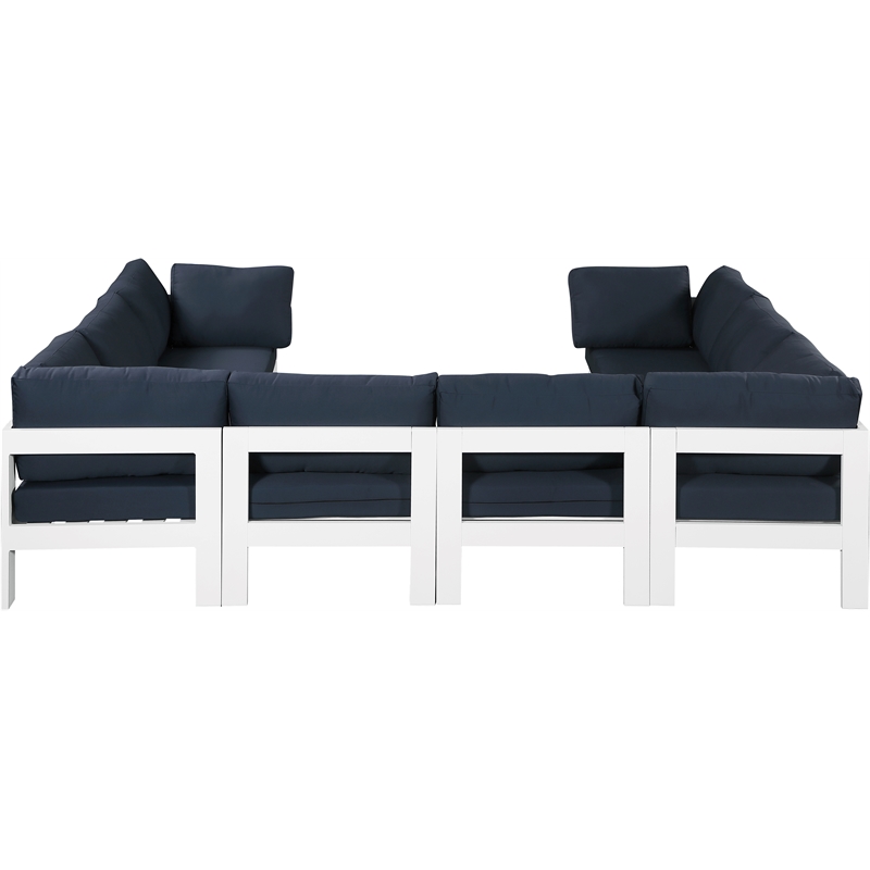 Meridian Furniture Nizuc Navy Outdoor Patio Modular Sectional