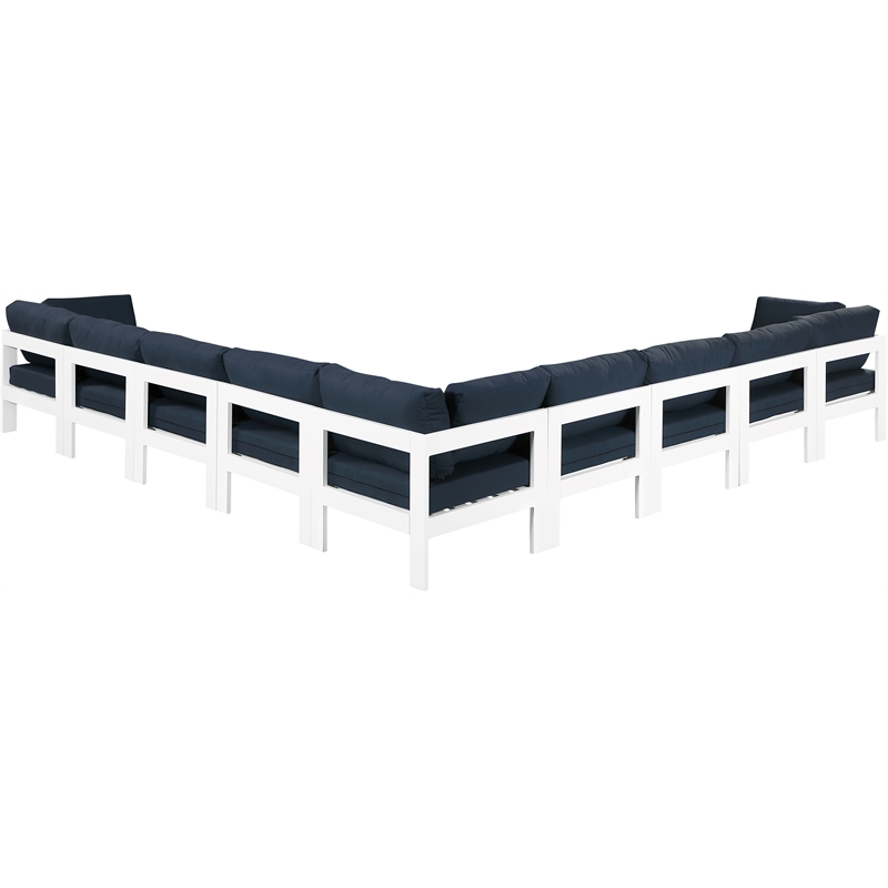 Meridian Furniture Nizuc Navy Outdoor Patio Modular Sectional
