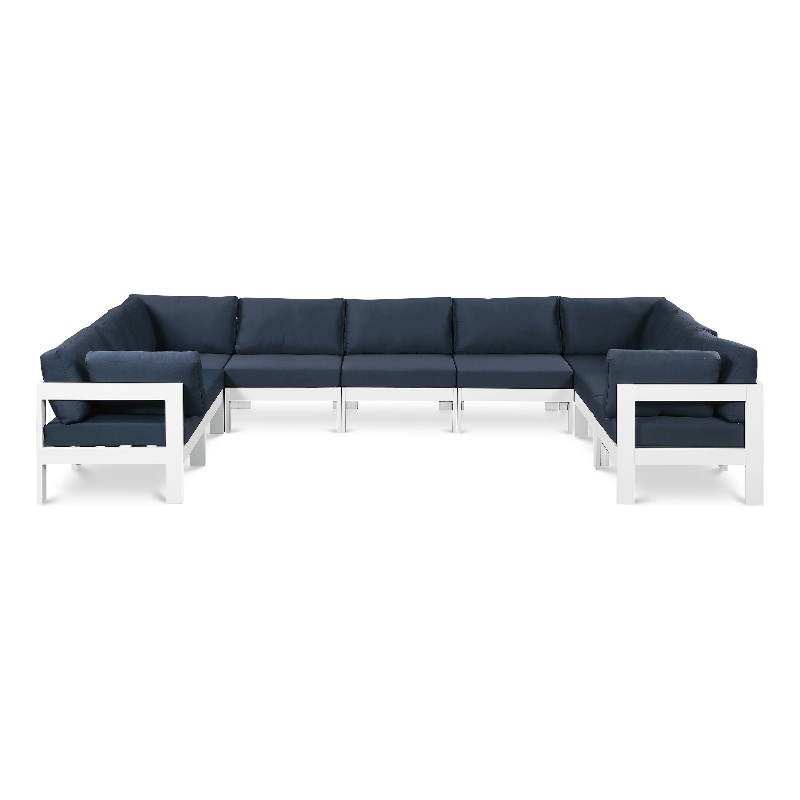 Meridian Furniture Nizuc Navy Outdoor Patio Modular Sectional