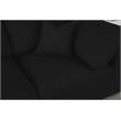 Meridian Furniture Serene Black Linen Fabric Deluxe Modular Sectional