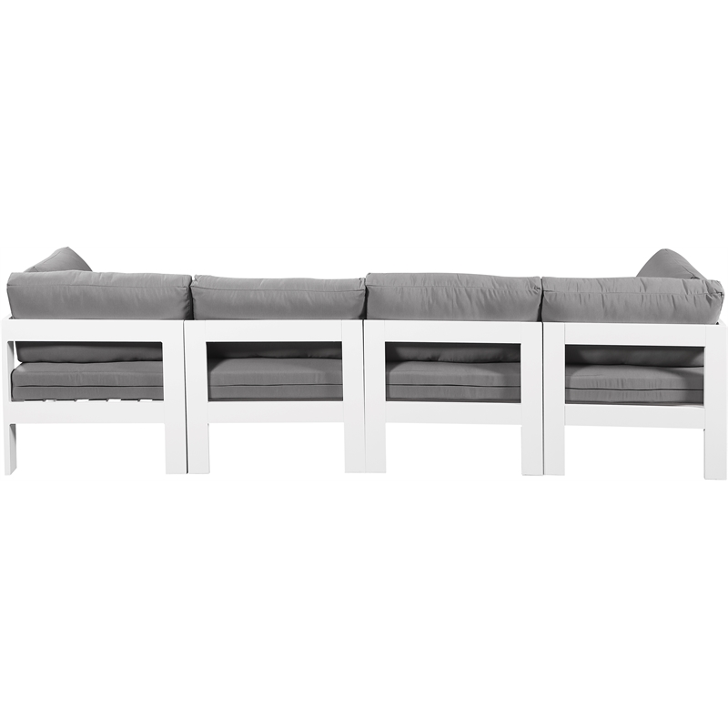 Meridian Furniture Nizuc Grey Outdoor Patio Modular Sofa