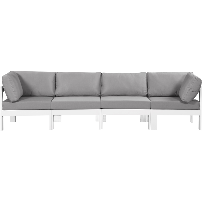 Meridian Furniture Nizuc Grey Outdoor Patio Modular Sofa