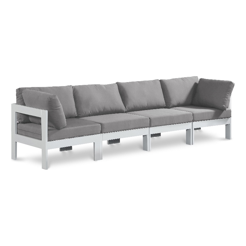 Meridian Furniture Nizuc Grey Outdoor Patio Modular Sofa