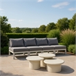 Meridian Furniture Nizuc Grey Outdoor Patio Modular Sofa