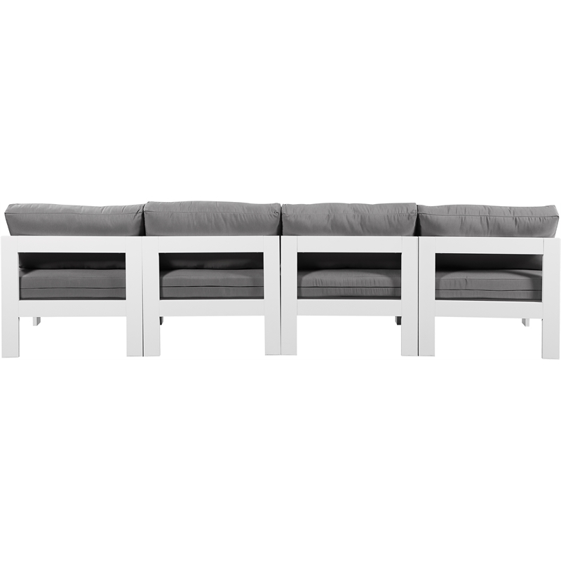 Meridian Furniture Nizuc Grey Outdoor Patio Modular Sofa