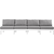 Meridian Furniture Nizuc Grey Outdoor Patio Modular Sofa