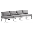 Meridian Furniture Nizuc Grey Outdoor Patio Modular Sofa