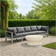 Meridian Furniture Nizuc Grey Outdoor Patio Modular Sofa