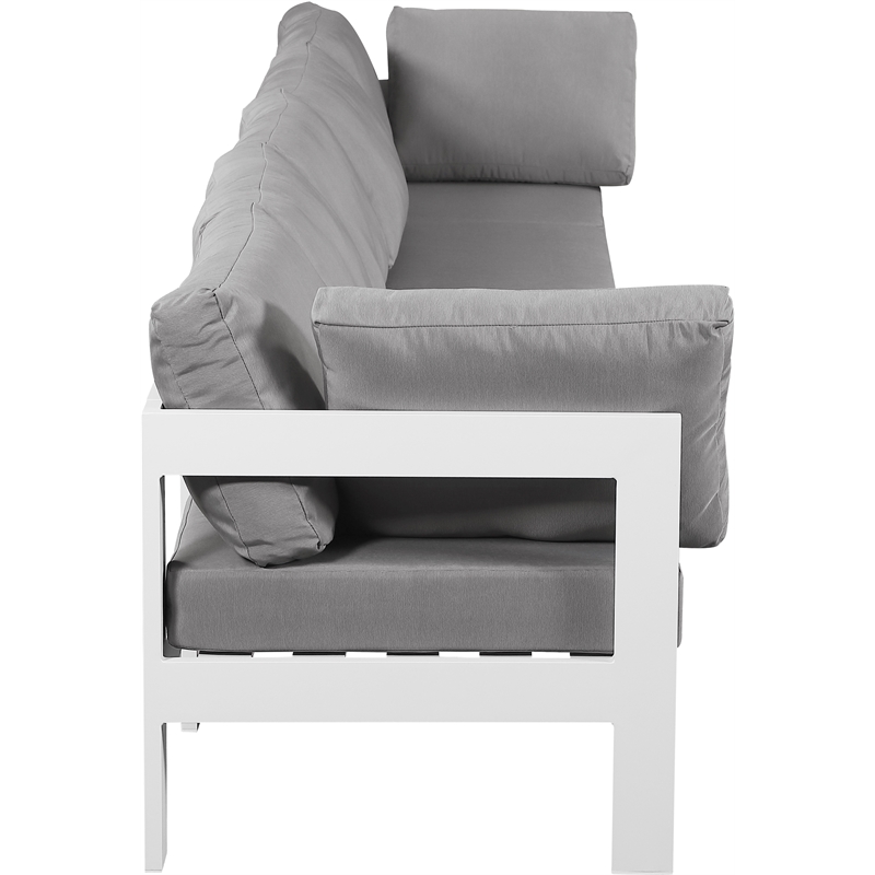 Meridian Furniture Nizuc Grey Outdoor Patio Modular Sofa