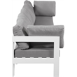 Meridian Furniture Nizuc Grey Outdoor Patio Modular Sofa