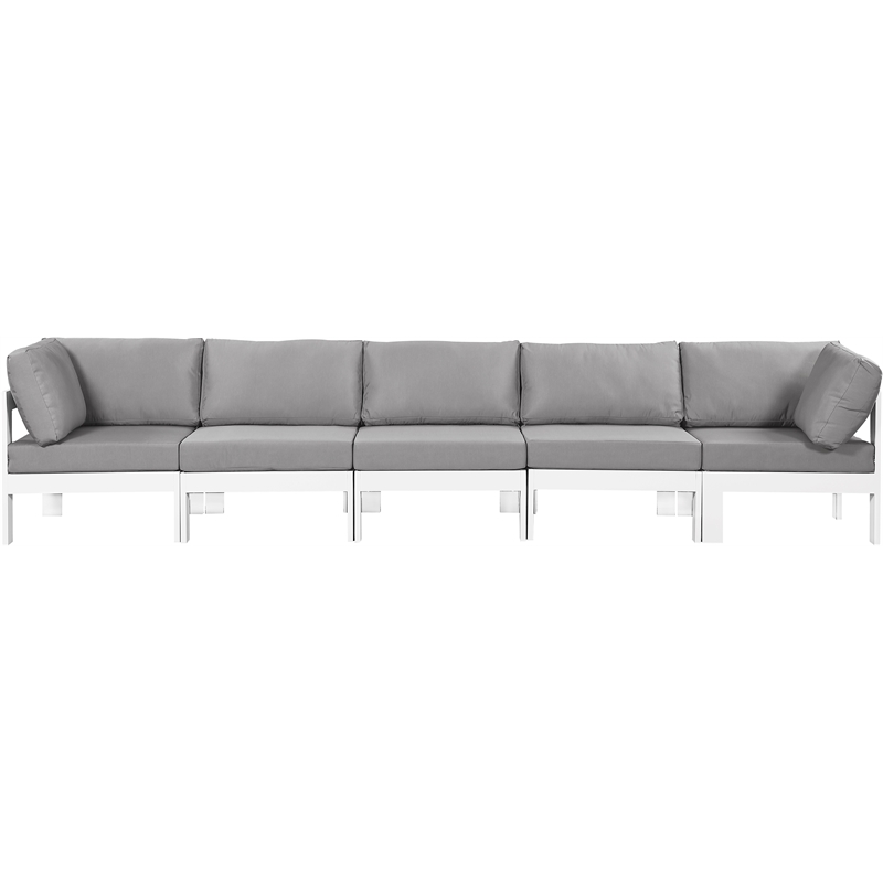 Meridian Furniture Nizuc Grey Outdoor Patio Modular Sofa