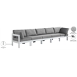 Meridian Furniture Nizuc Grey Outdoor Patio Modular Sofa