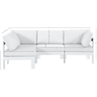 Meridian Furniture Nizuc White Outdoor Patio Modular Sectional