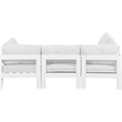 Meridian Furniture Nizuc White Outdoor Patio Modular Sectional