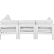 Meridian Furniture Nizuc White Outdoor Patio Modular Sectional