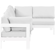 Meridian Furniture Nizuc White Outdoor Patio Modular Sectional