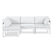 Meridian Furniture Nizuc White Outdoor Patio Modular Sectional