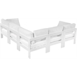 Meridian Furniture Nizuc White Outdoor Patio Modular Sectional