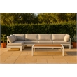 Meridian Furniture Nizuc White Outdoor Patio Modular Sectional