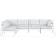 Meridian Furniture Nizuc White Outdoor Patio Modular Sectional