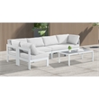 Meridian Furniture Nizuc White Outdoor Patio Modular Sectional