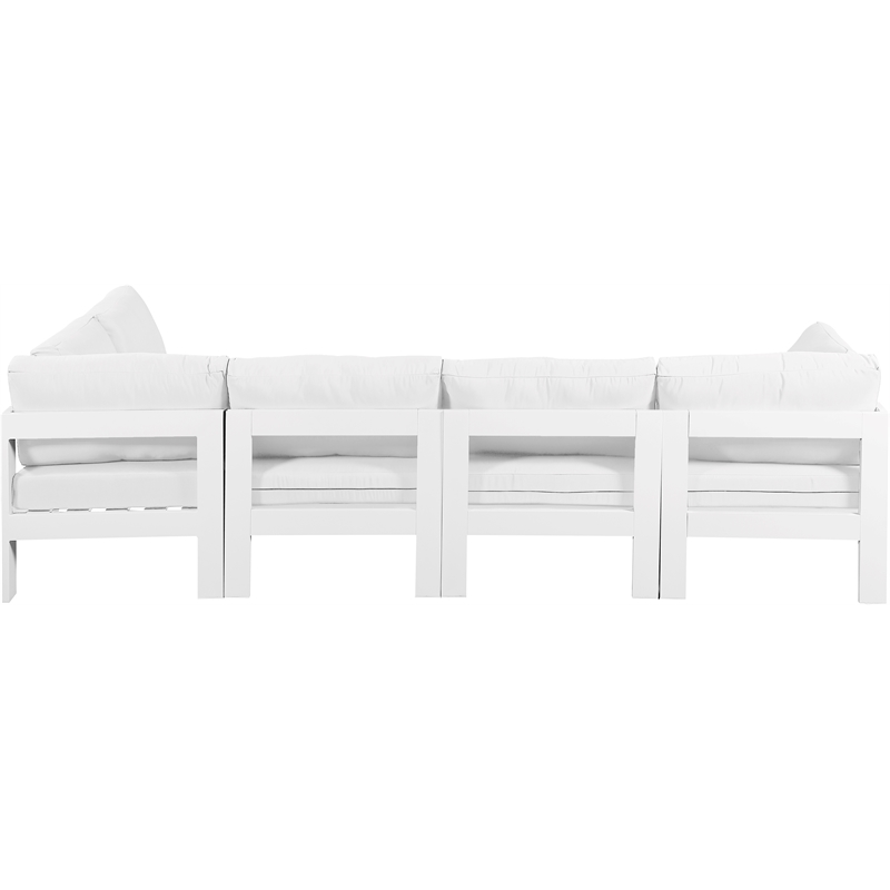 Meridian Furniture Nizuc White Outdoor Patio Modular Sectional