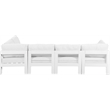 Meridian Furniture Nizuc White Outdoor Patio Modular Sectional