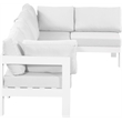 Meridian Furniture Nizuc White Outdoor Patio Modular Sectional