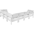 Meridian Furniture Nizuc White Outdoor Patio Modular Sectional