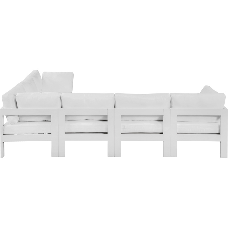 Meridian Furniture Nizuc White Outdoor Patio Modular Sectional