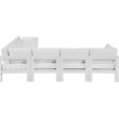 Meridian Furniture Nizuc White Outdoor Patio Modular Sectional