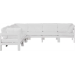 Meridian Furniture Nizuc White Outdoor Patio Modular Sectional