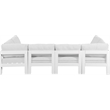 Meridian Furniture Nizuc White Outdoor Patio Modular Sectional