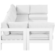 Meridian Furniture Nizuc White Outdoor Patio Modular Sectional